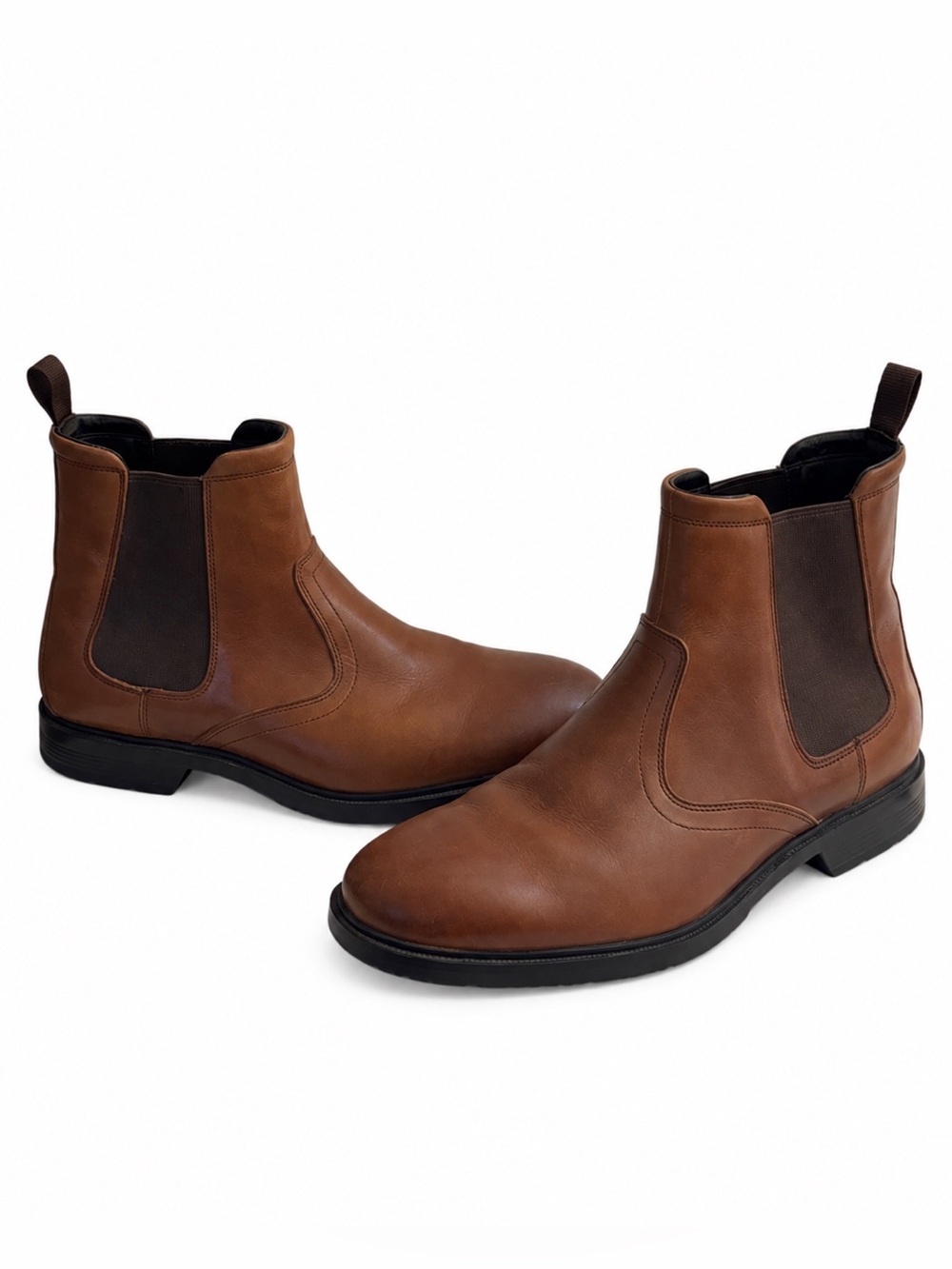 Rockport Men's City Smart Leather Chelsea Boots Brown Adiprene Adidas Size 9.5